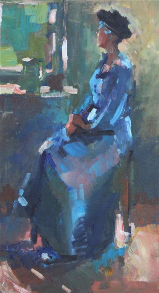 § Sherree Valentine Daines (1956-) Study of a seated woman 11.5 x 7in.